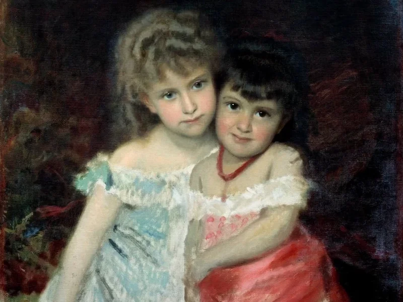1835-Michele Gordigiani - Ritratto di Bianca e Amelia Pisani - Palazzo Pitti, Firenze